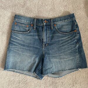 Madewell high rise denim jean shorts